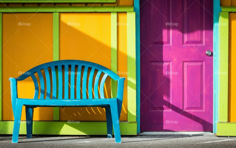 Colorful restaurant . Bright, cheerful, colorful restaurant 