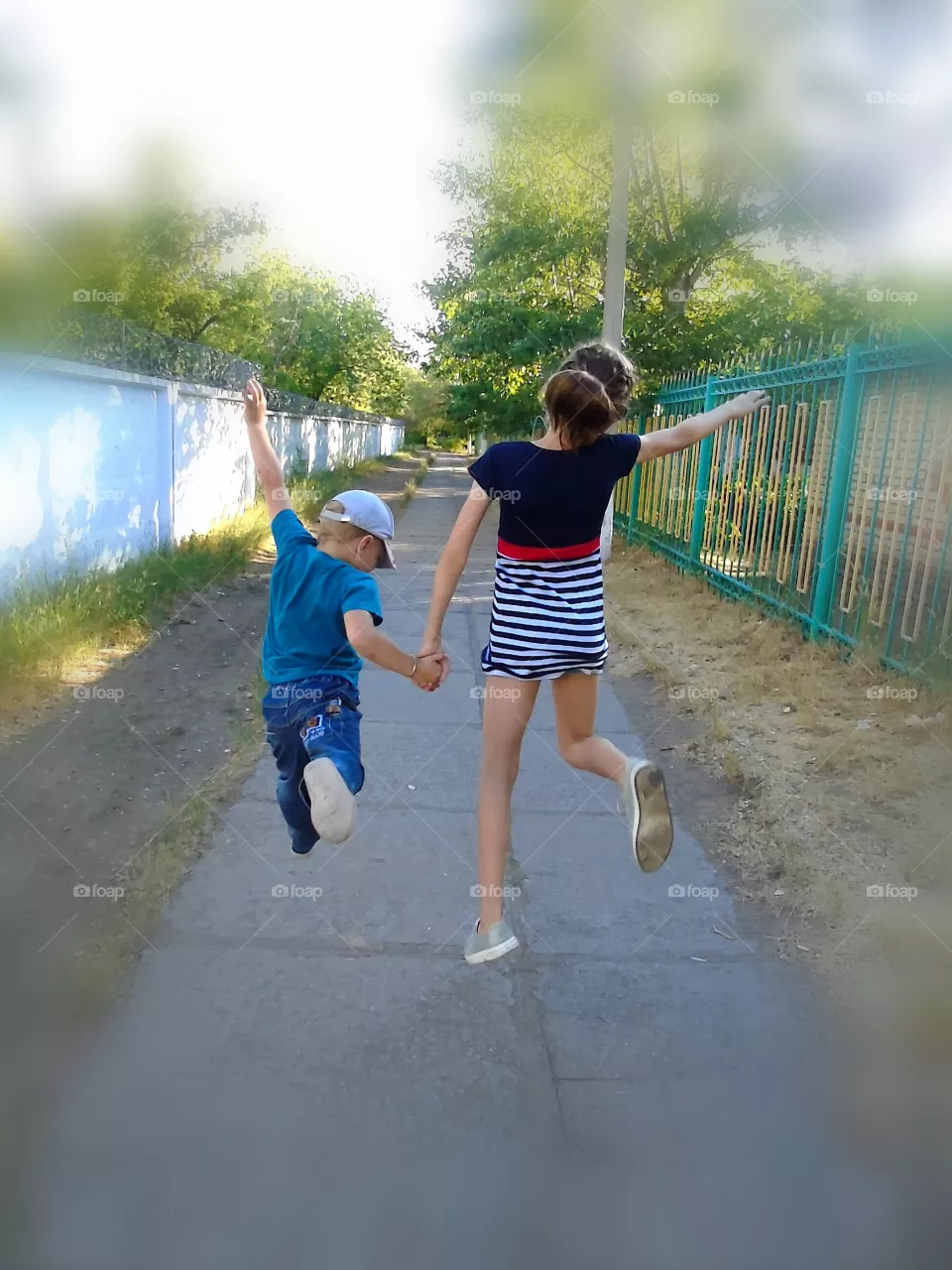 children in flight