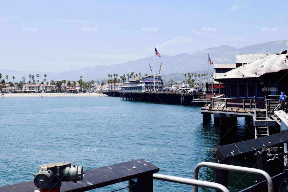 A picture of the pier itself (Santa Barbara Pier)