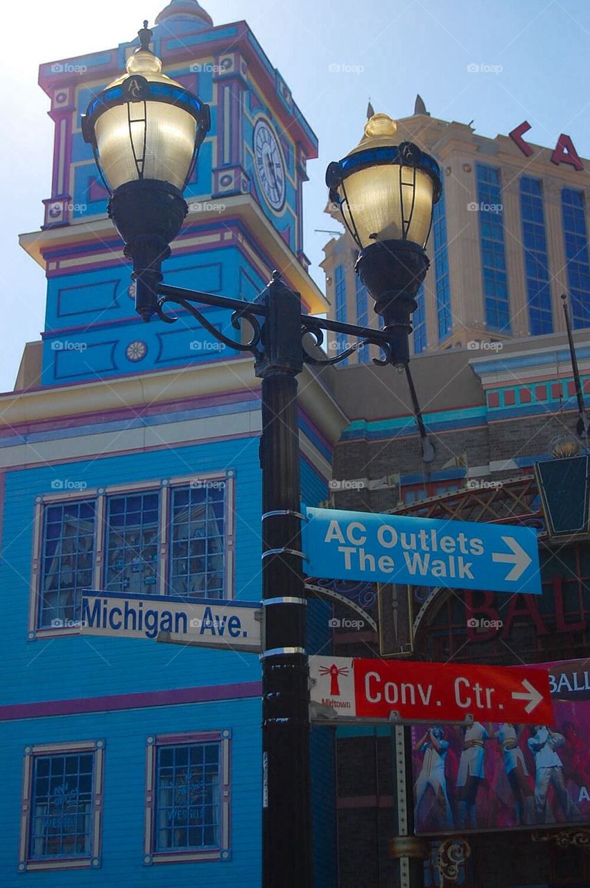 Atlantic city street sign