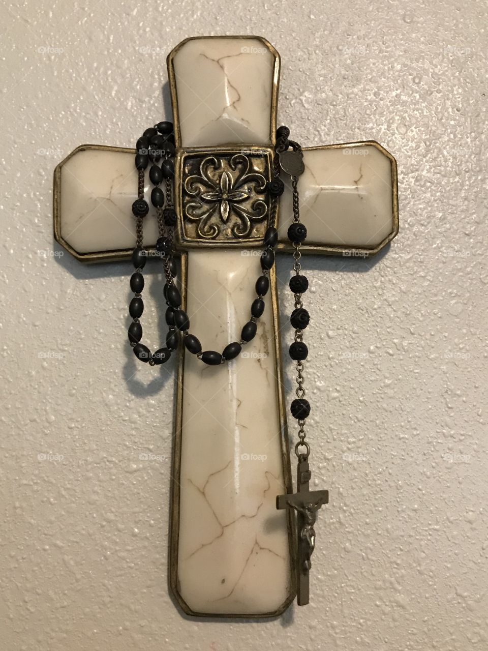 Cross and rosary