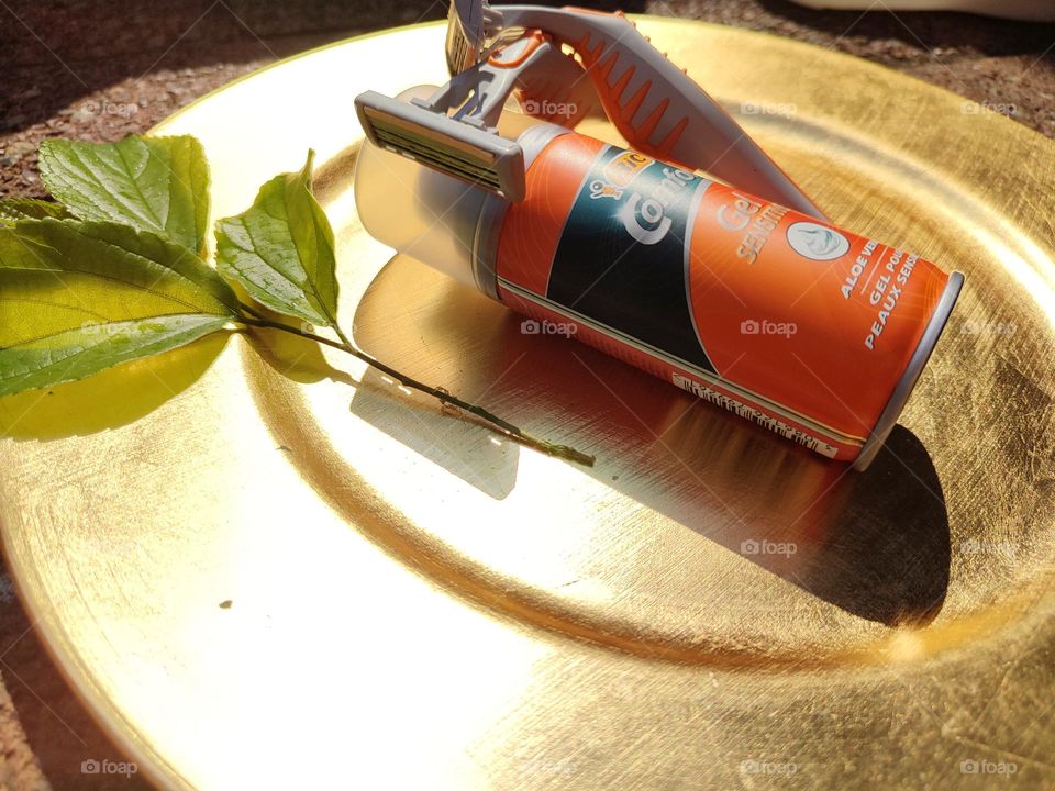 Shaving cream and razors