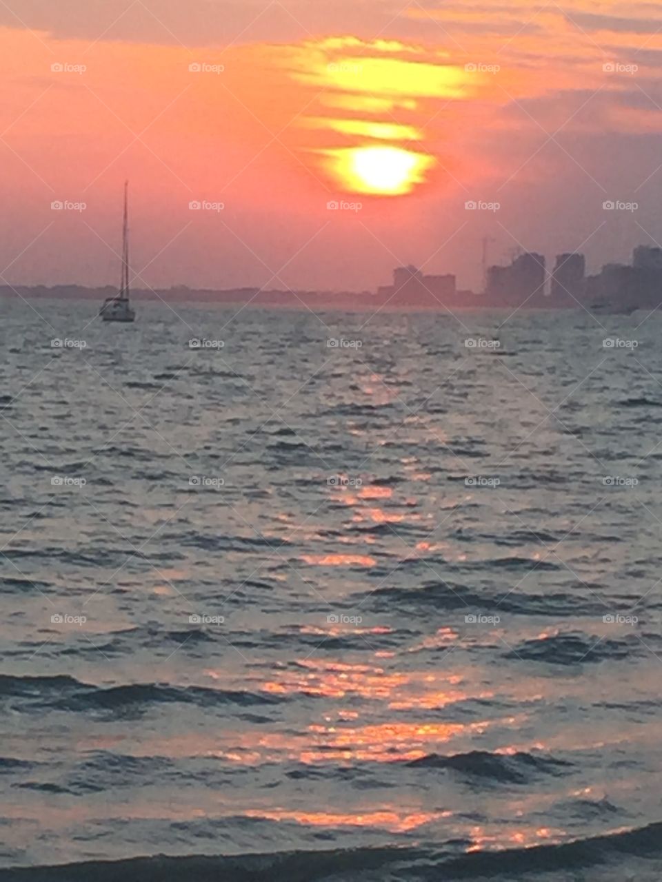 Perfect sunset in Miami