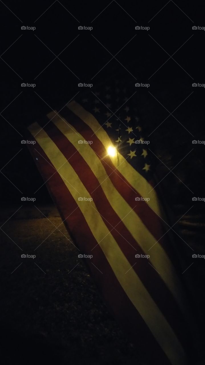 USA flag w/o flash