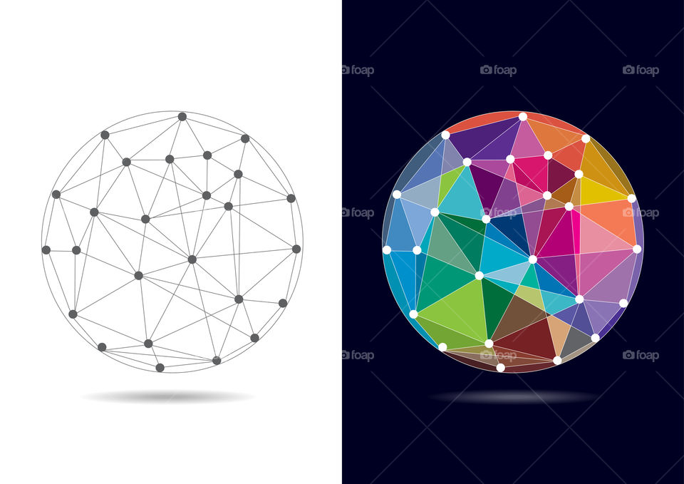 Abstract world / network technology illustration