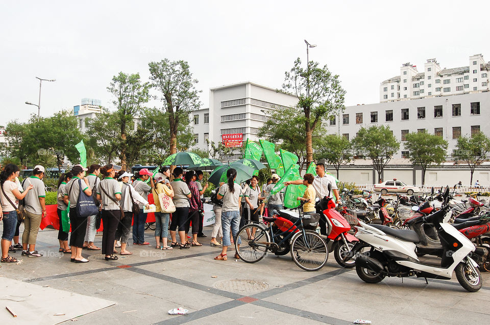 Union protest in China