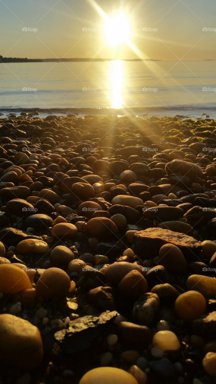 golden hour. a peaceful morning.