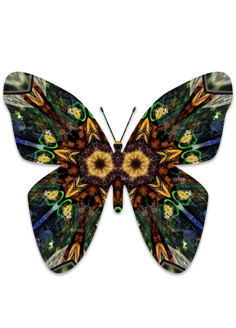 digitally created butterfly