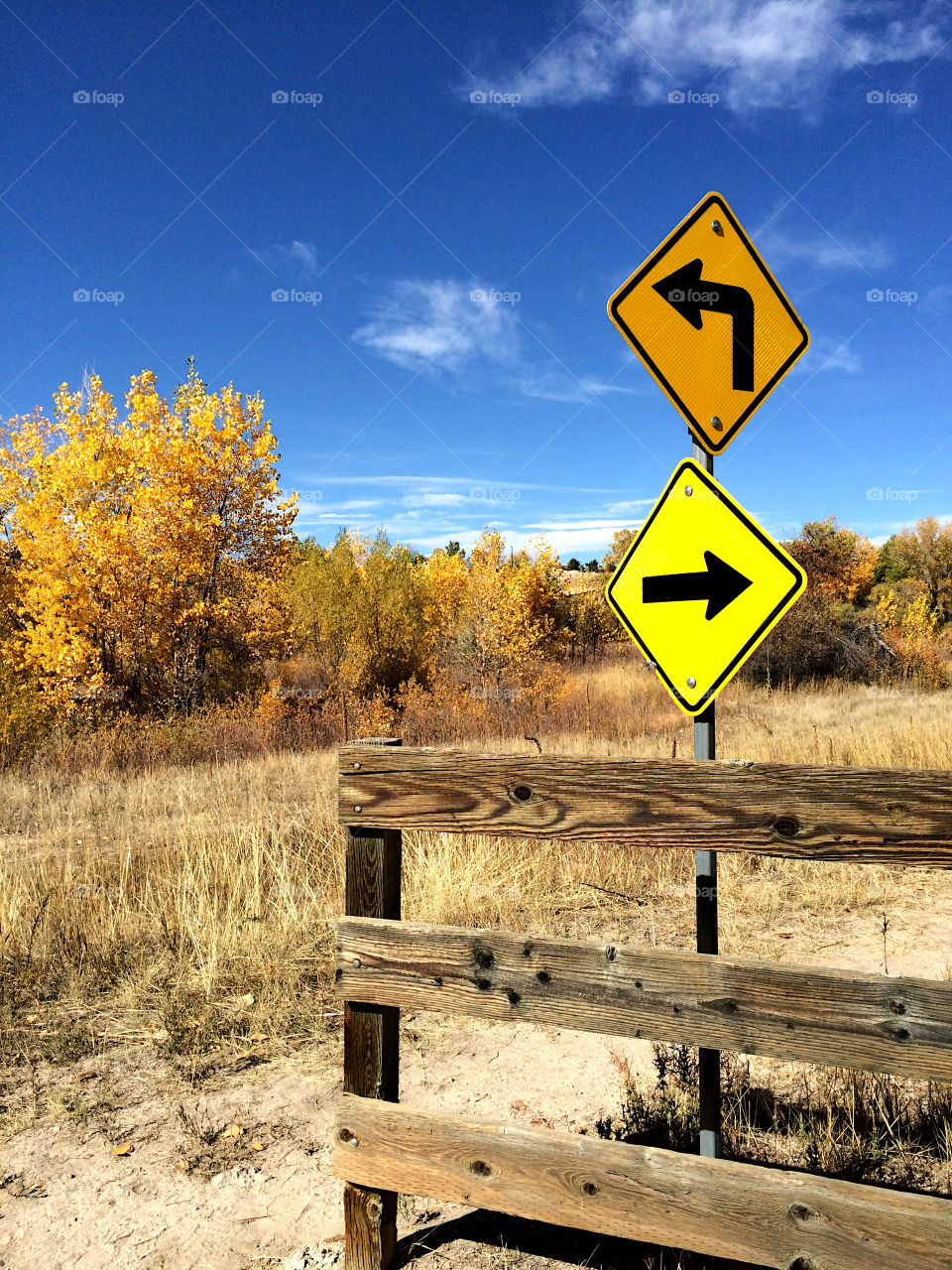 Street Sign with directions to with go left or right. 