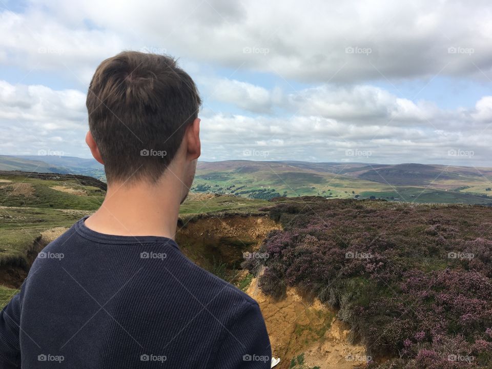 Richmondshire high above Grintom and Reeth