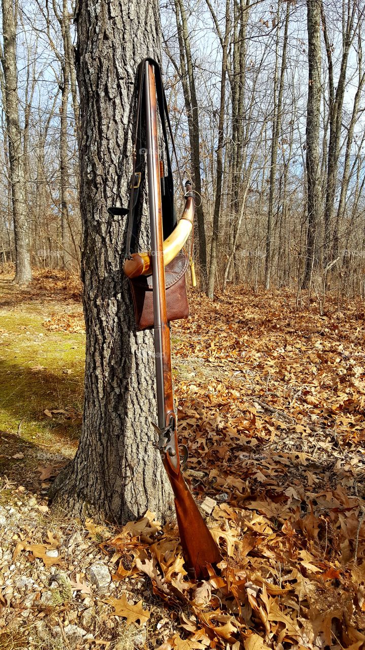 Historical Trekking, flintlock and accoutrements