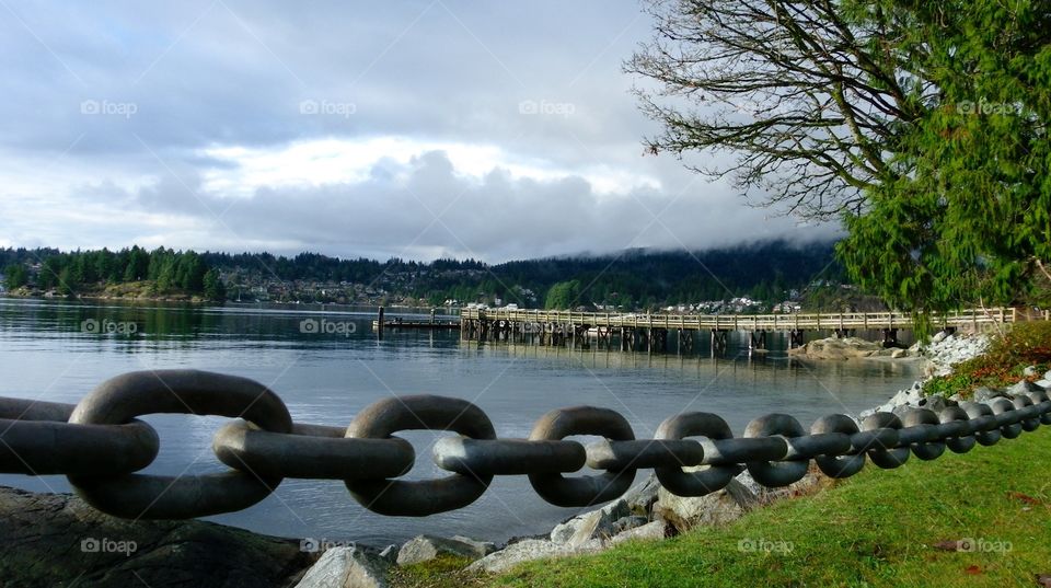 Belcarra, BC, Canada. Belcarra, BC view toward Deep Cove