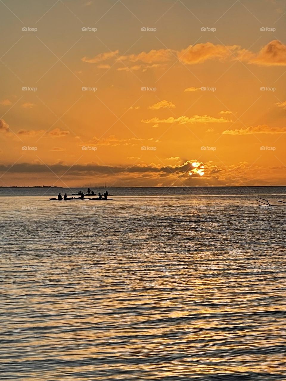 Surfers, waiting on a big wave 