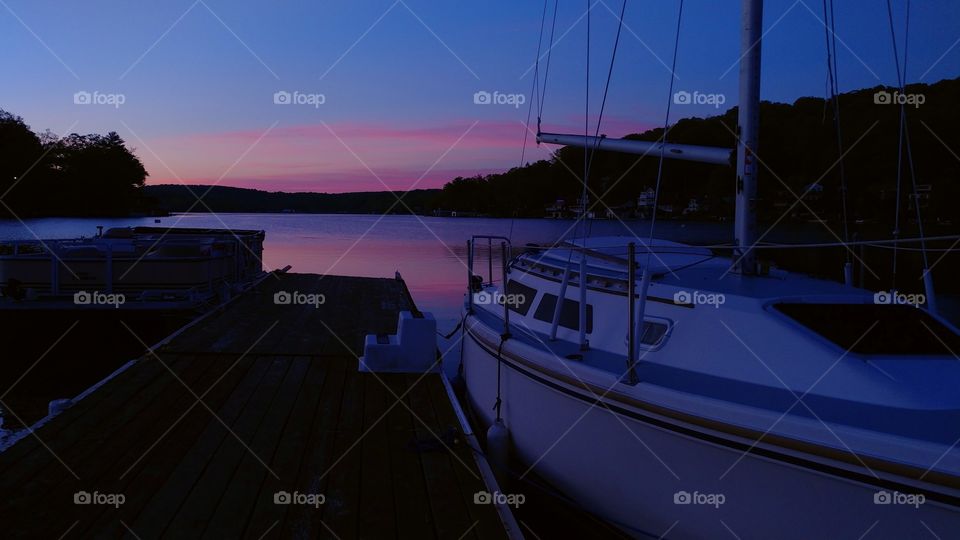 Early morning on Lake Hopatcong in Jersey