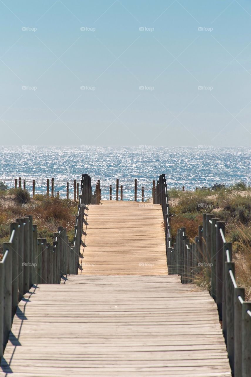 Scenic view of pier