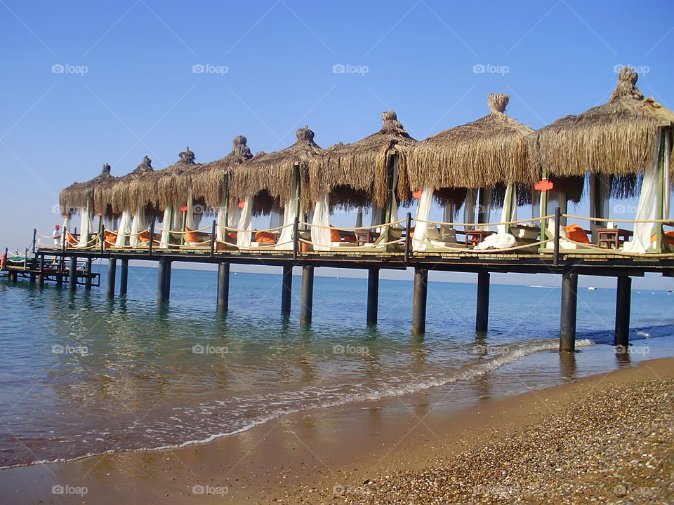 Summer vacation at turkish seaside 