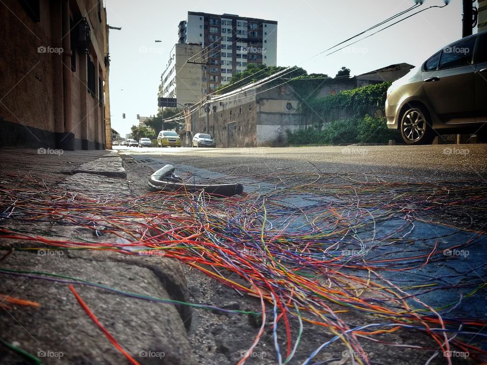Light wires stolen