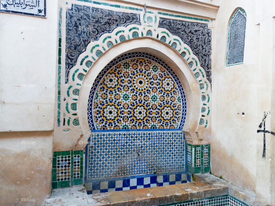Beautiful watering in Fes city