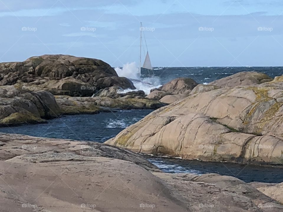 Windy sailing