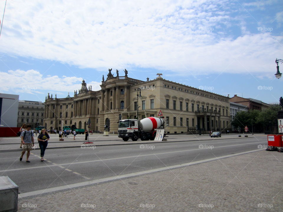 Building, City, Flag, Street, Architecture