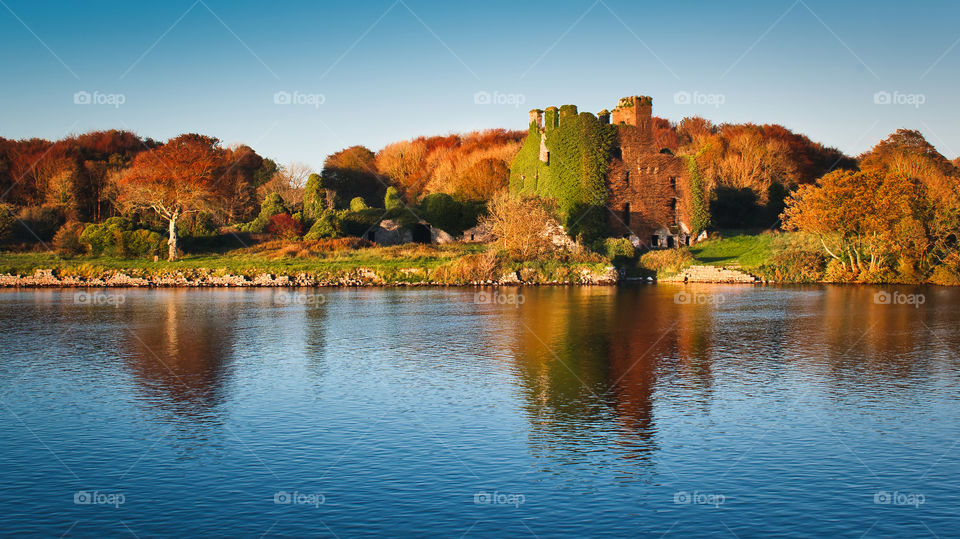 Menlo castle at autumn