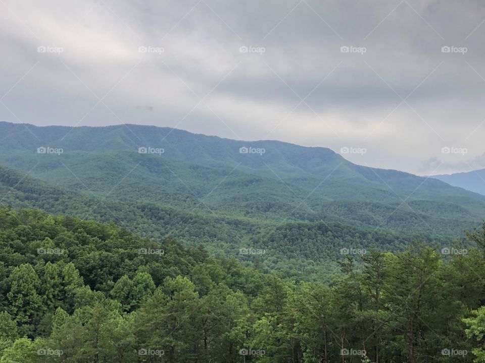 Smokey Mountains in Gatlinburg, Tennessee 