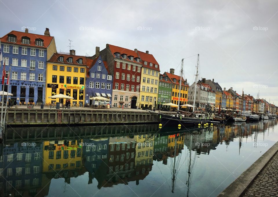 Colorful Houses in Nyhavn Copenhagen, Denmark