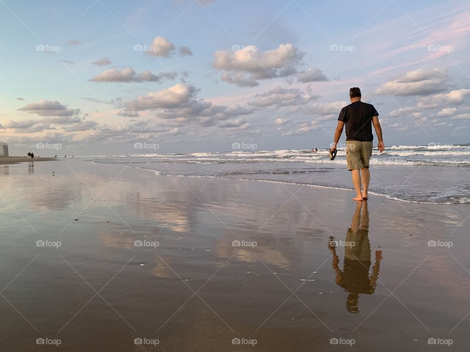 Beach walk reflection