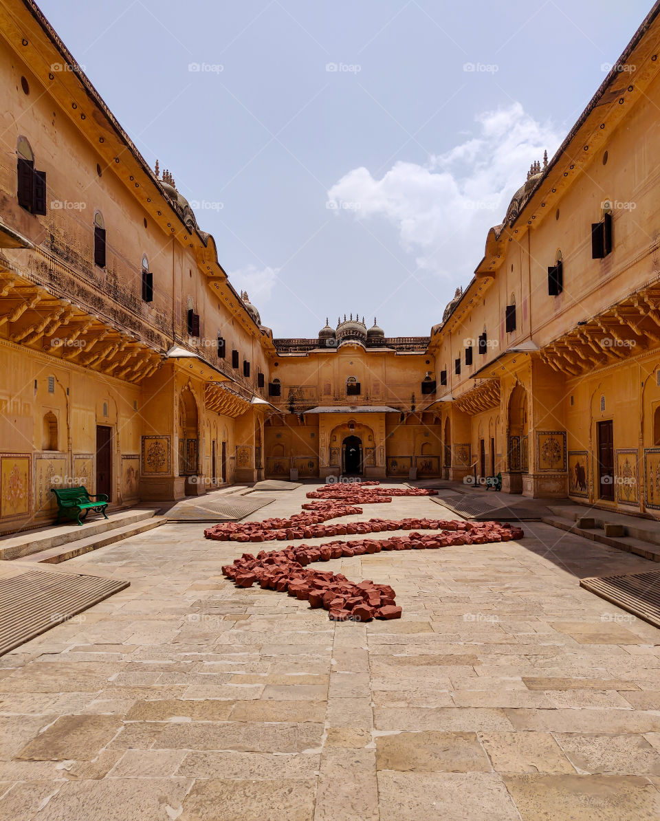 Beautiful construction of an ancient building