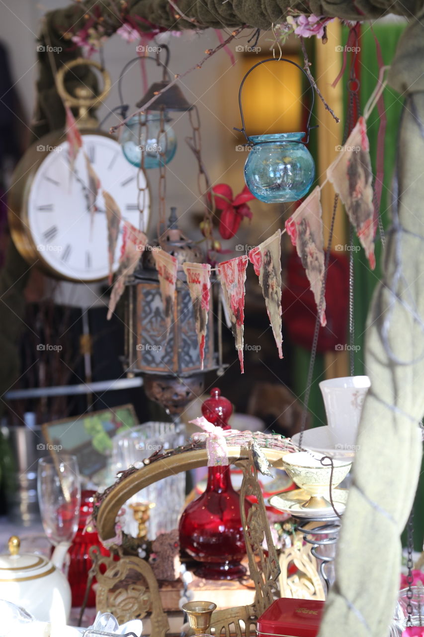 Vintage store. Beautiful vintage things