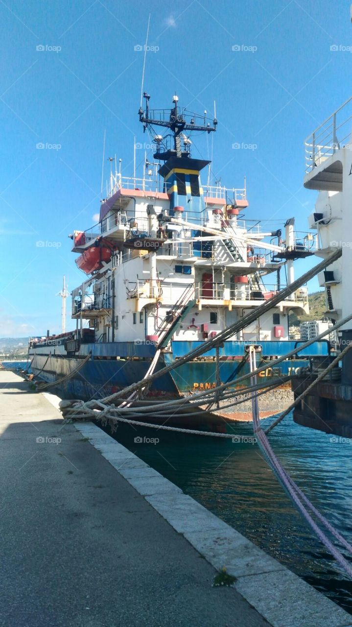 Ship at the port