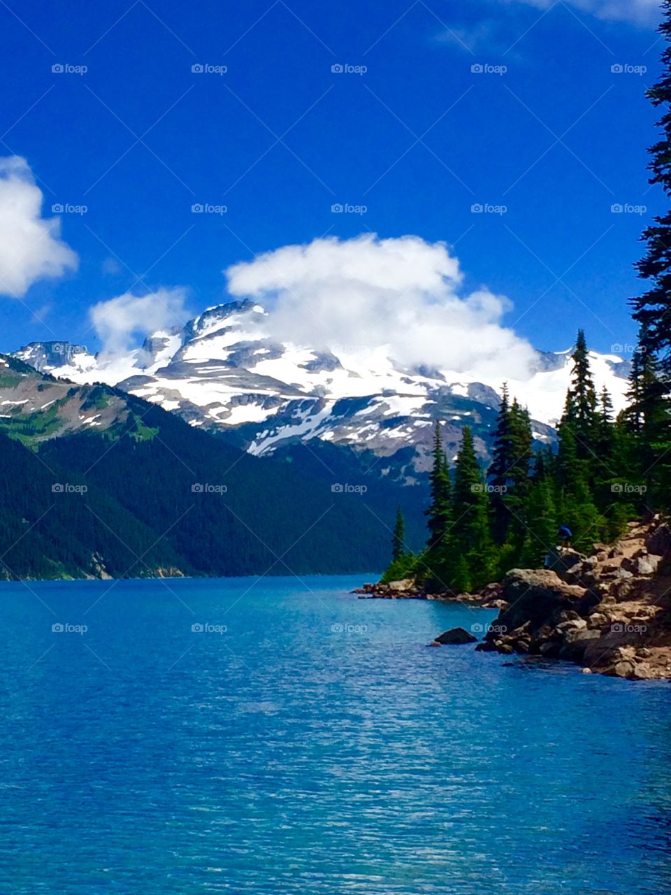 Alpine Glacial Lake