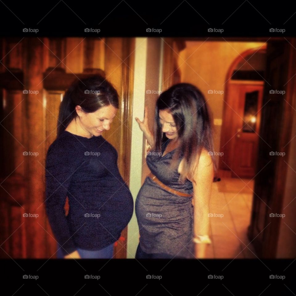 Pregnant sisters