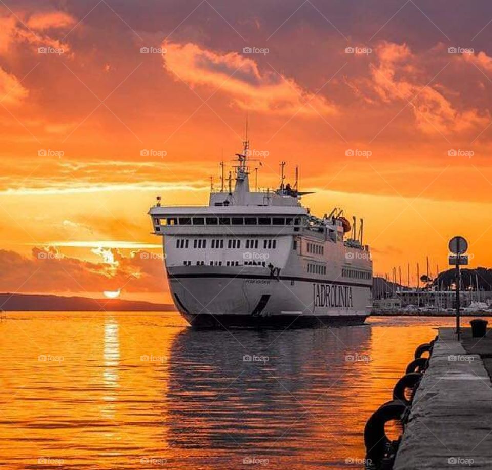 Split city from Croatia trajekt Petar Hektorović