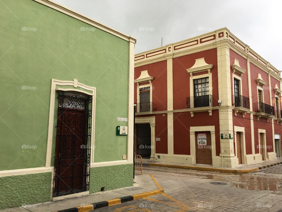 Cozy Buildings of Campeche. 