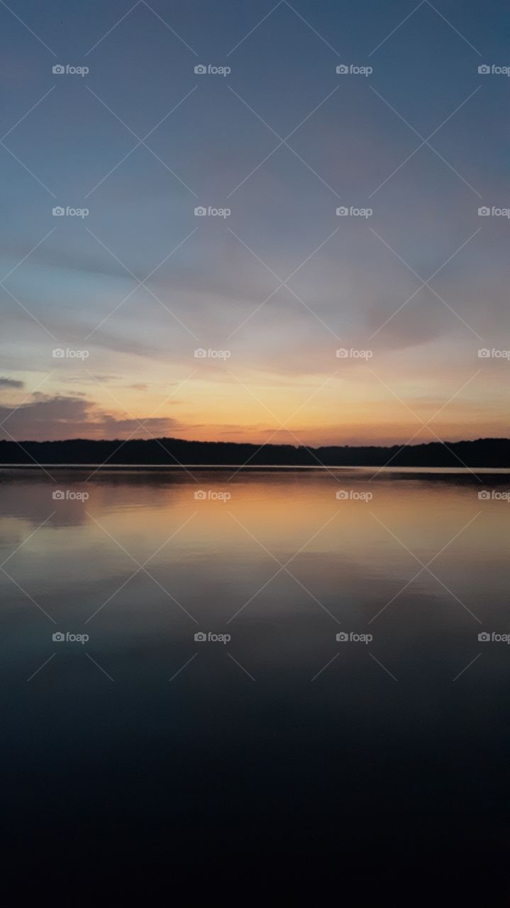 Daybreak over the lake