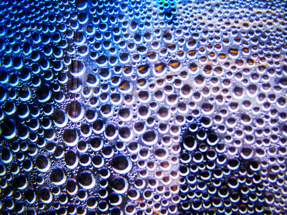 Abstract water droplets