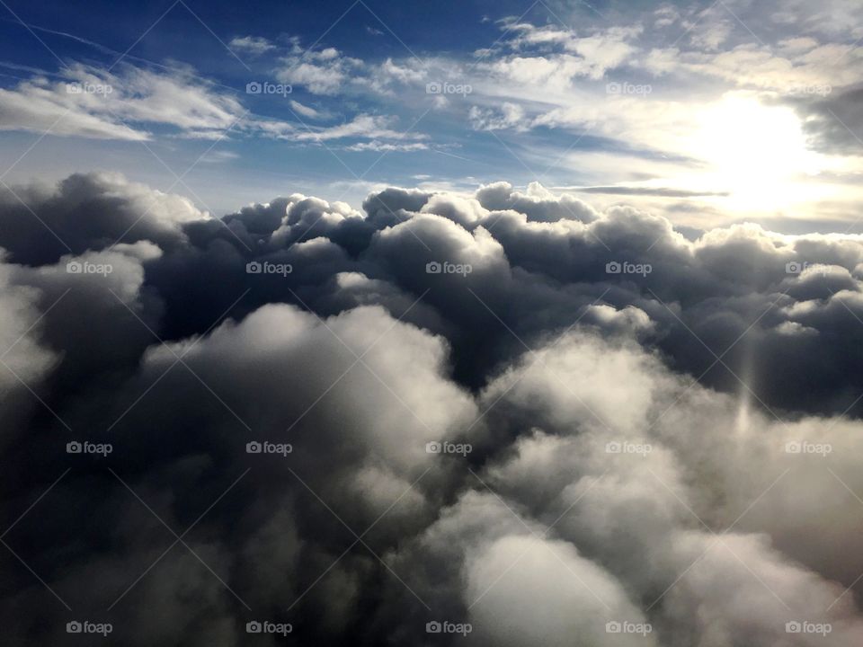 Scenic view of storm clouds