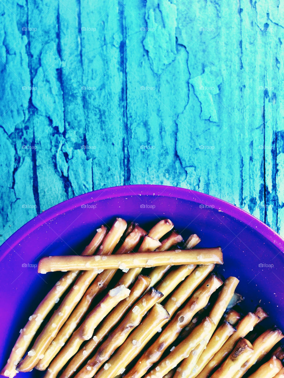 Pretzel sticks in a cup