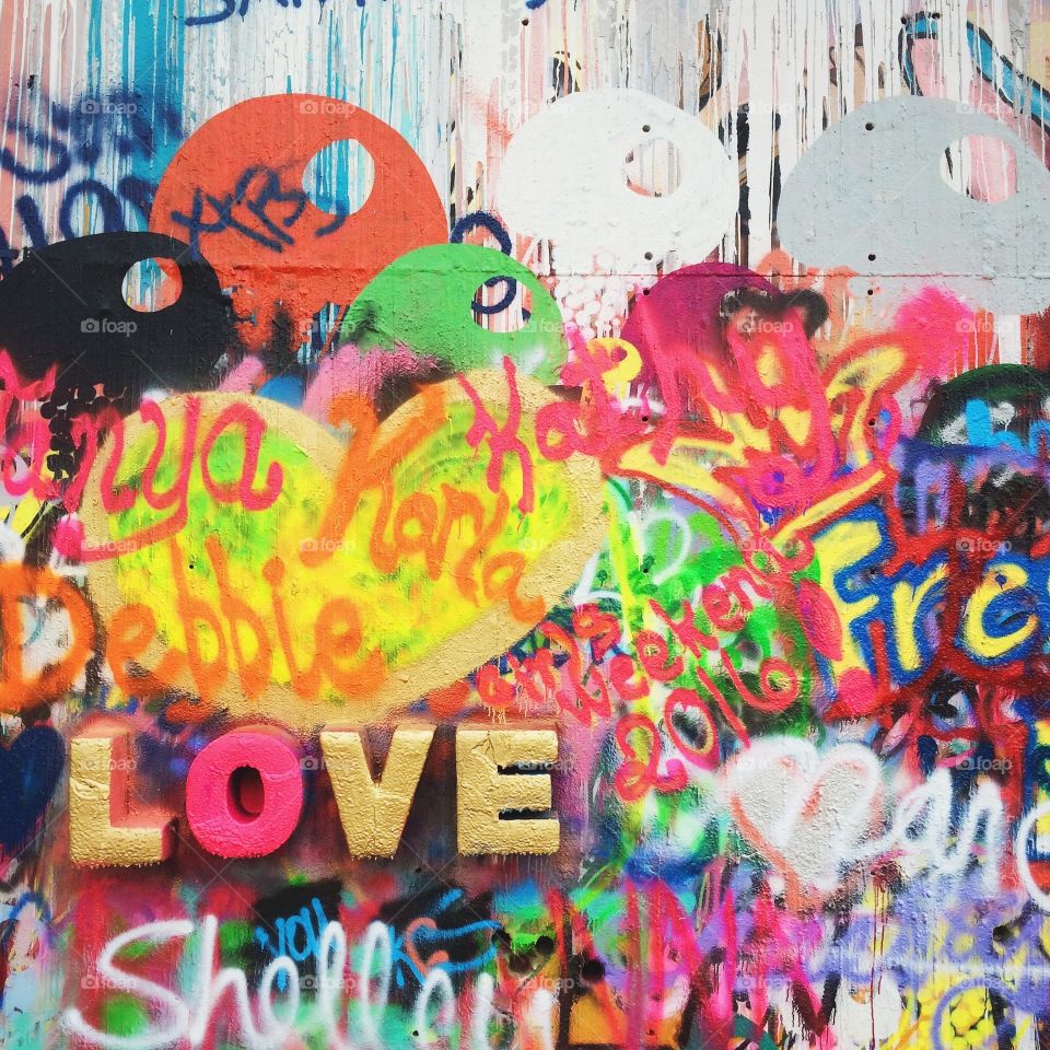Austin graffiti wall