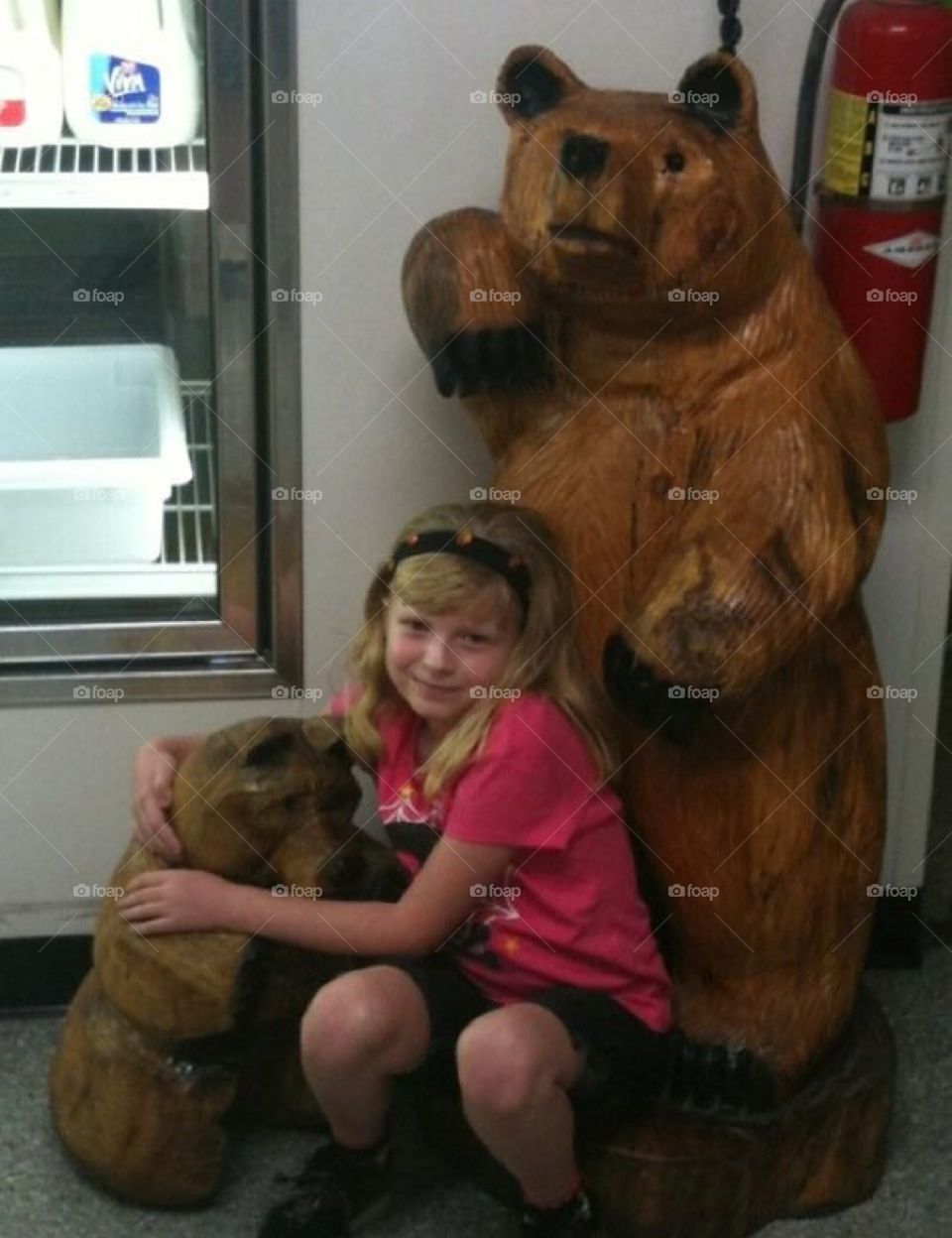 She love animals, whether alive or not. Sweet cuddly honey bears at Gosner’s cheese factory in Wellsville, UT.