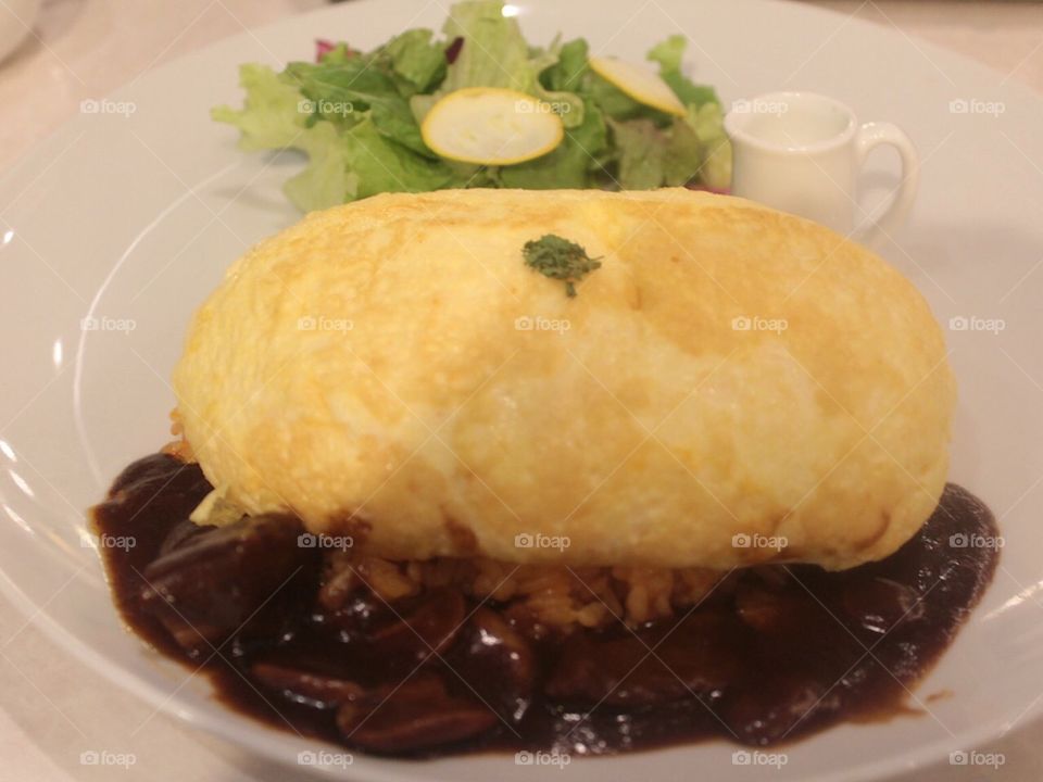 Japanese fluffy omelette