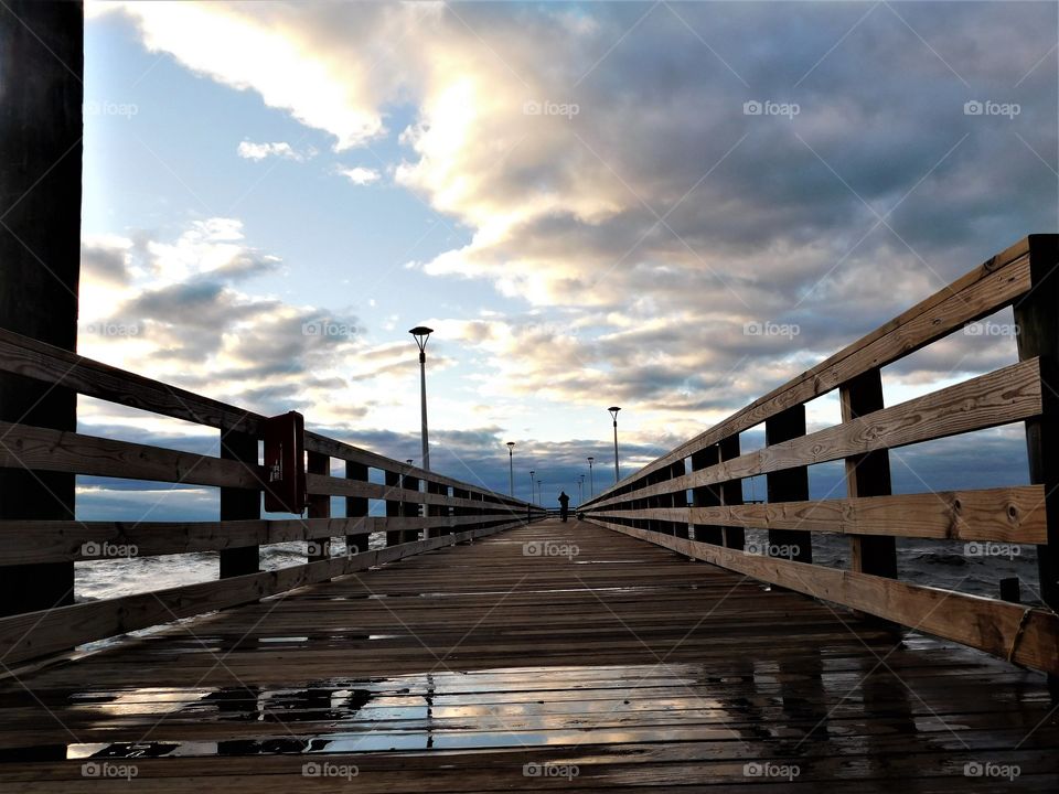 View of wooden pier