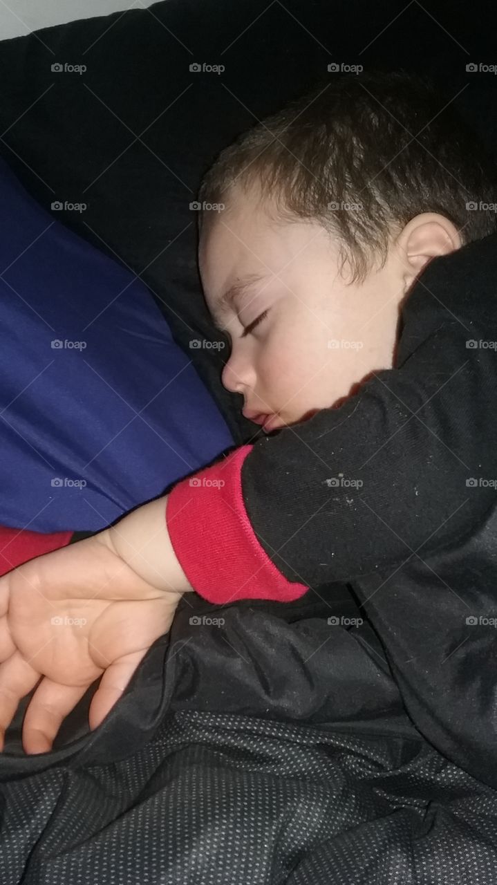 my son all tired out. he's an angel when he's sleeping.