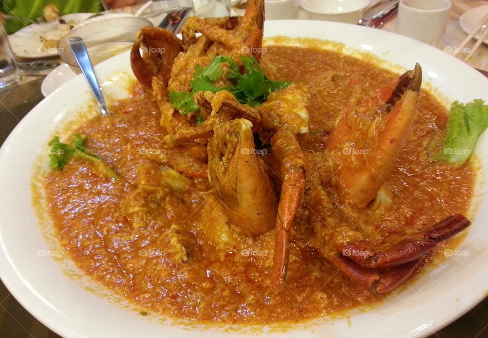 Chilli mud crab, Singapore cuisine