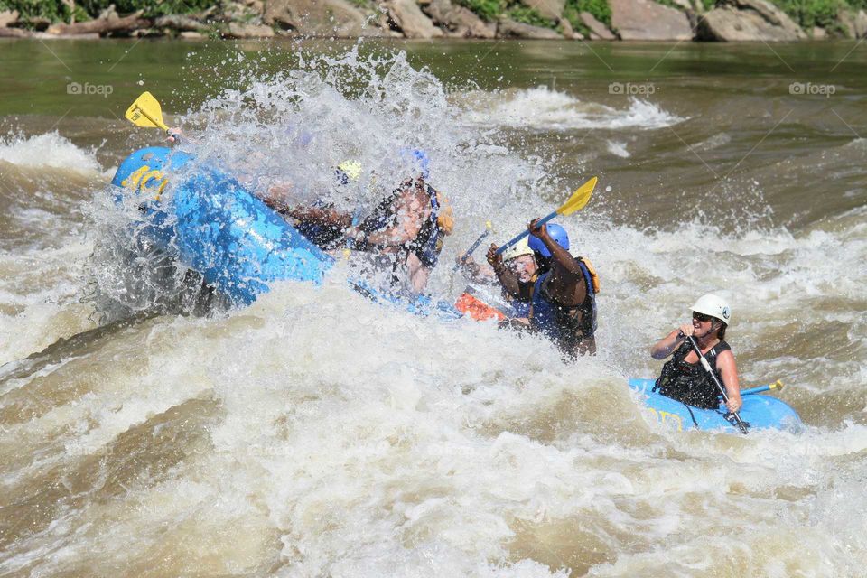 Water, Rapids, Splash, Action, Kayak