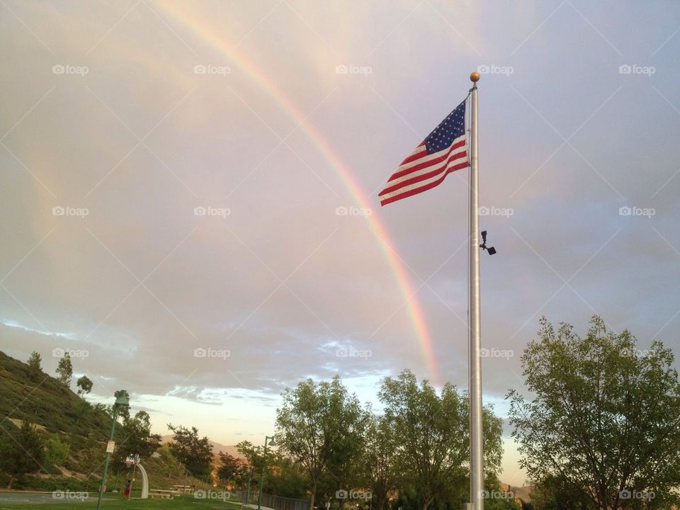 Rainbow at the park