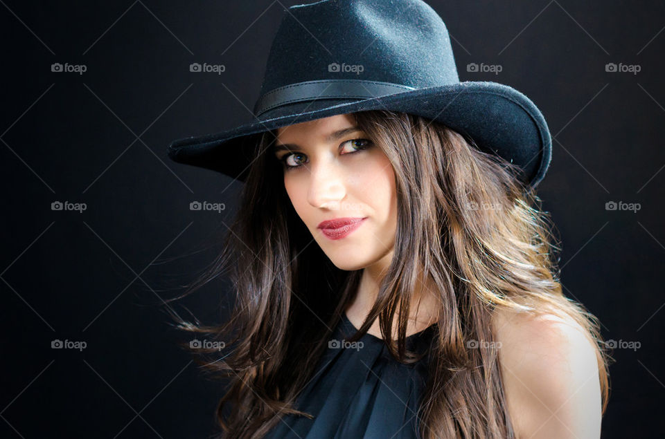 Beautiful Girl With Hat