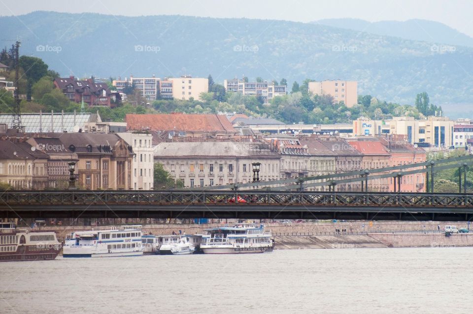 Bridge. The photo was taken in Budapest, Hungary.