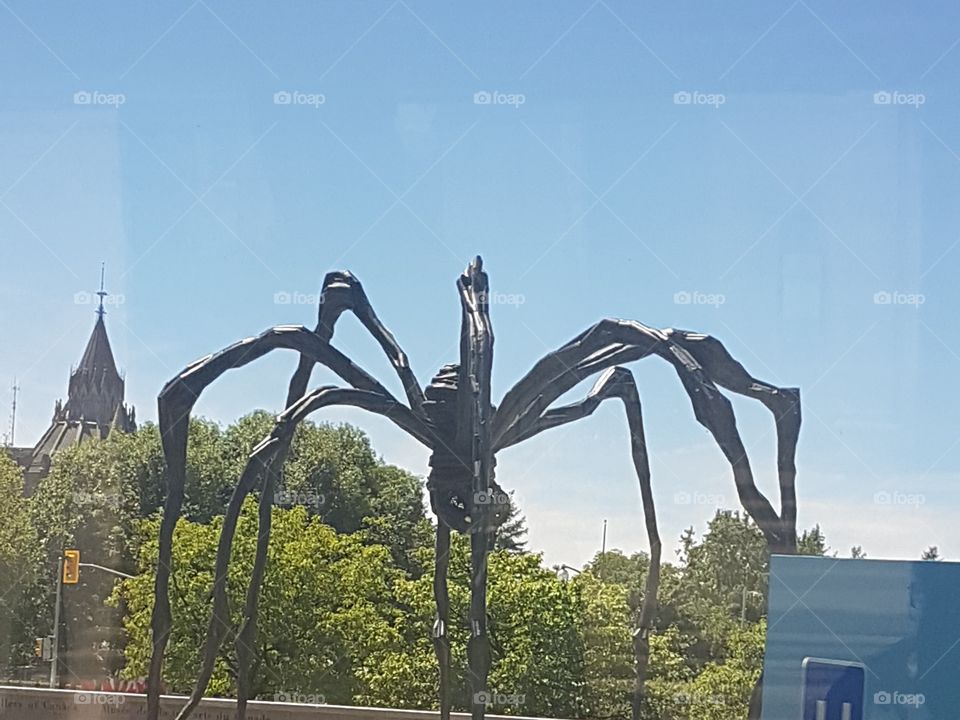 Interesting spider statue found in Ottawa.